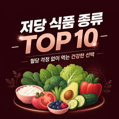 저당 식품 종류