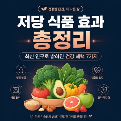 저당 식품 효과