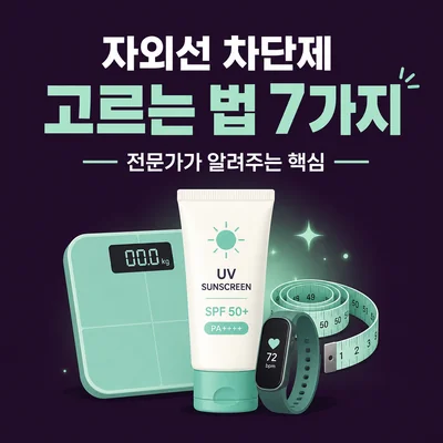 자외선 차단제 고르는 법