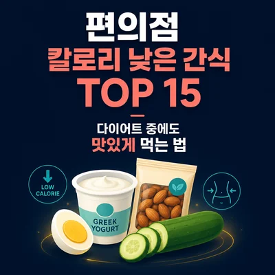편의점 칼로리 낮은 간식