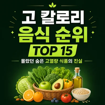 고 칼로리 음식 순위
