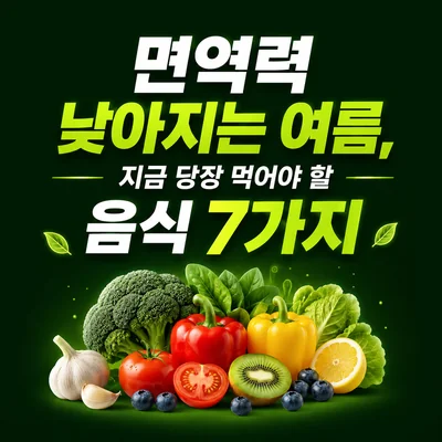 면역력 낮아지는 여름